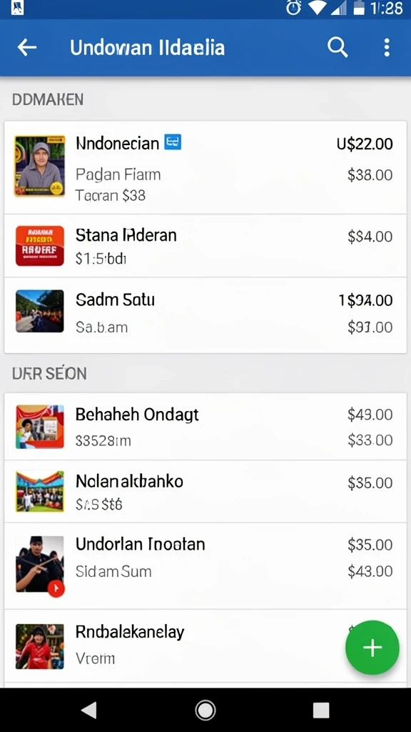 Tampilan grafis yang menawan dengan warna cerah.