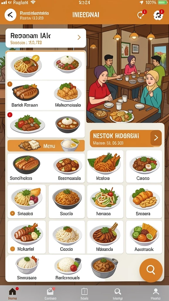 Tampilan antarmuka yang menarik dan user-friendly.