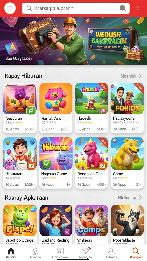 Tampilan awal permainan AFAF yang memukau.