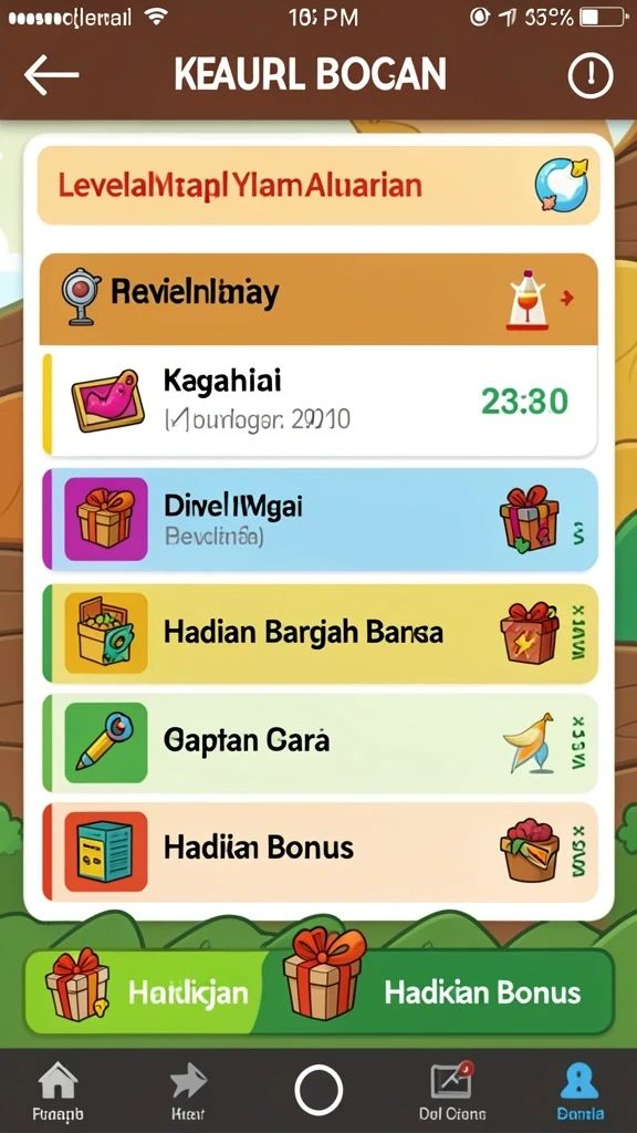 Antarmuka aplikasi yang menarik dan user-friendly.