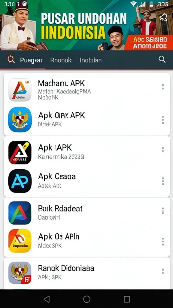 Berbagai jenis permainan judi yang tersedia.