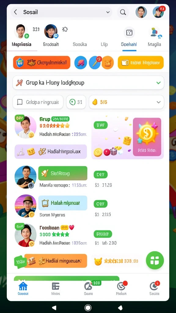 Screenshot menunjukkan tampilan antarmuka yang menarik.