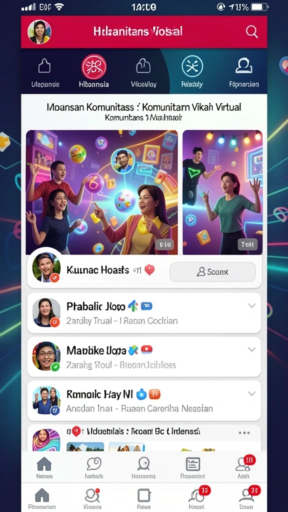 Fitur interaksi sosial yang mengasyikkan.