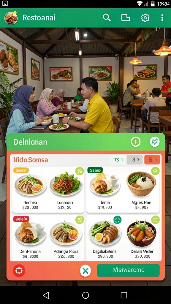 Karakter Gatotkaca dalam aksi pertarungan.