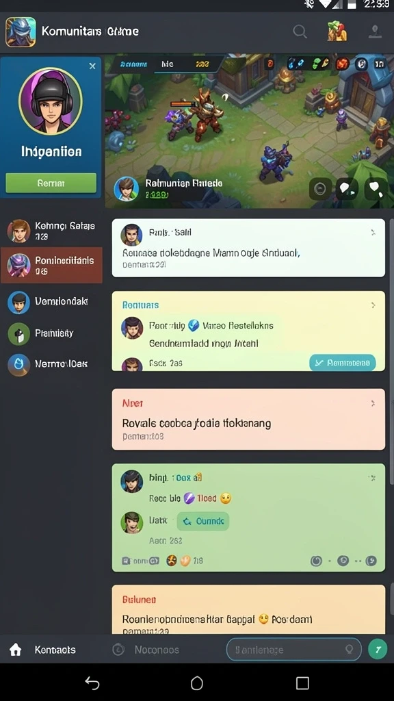 Karakter-karakter unik dengan desain yang menarik.