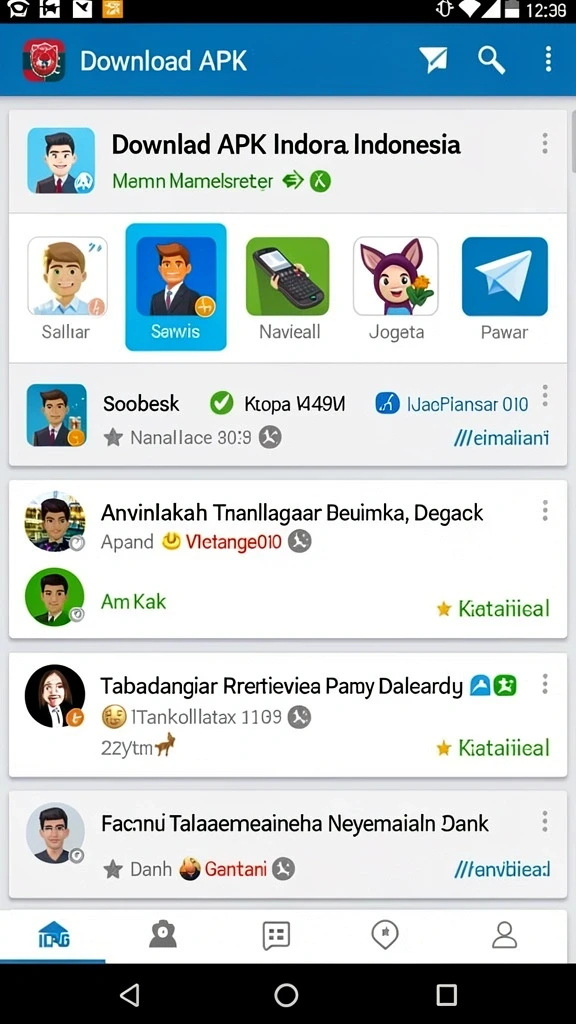 Tampilan utama NK666 yang menarik dan intuitif.
