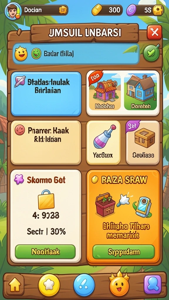 Tampilan antarmuka yang menarik dan modern.