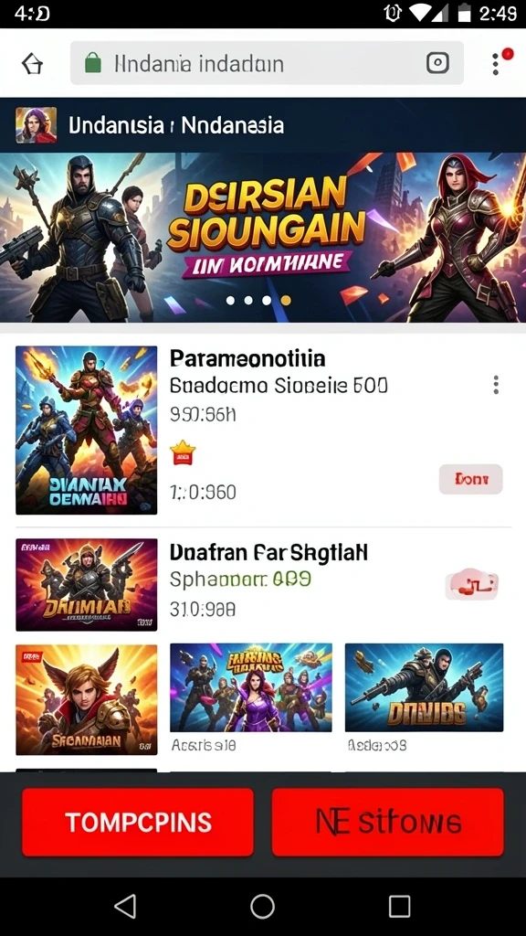 Screenshot menunjukkan karakter utama dalam aksi.