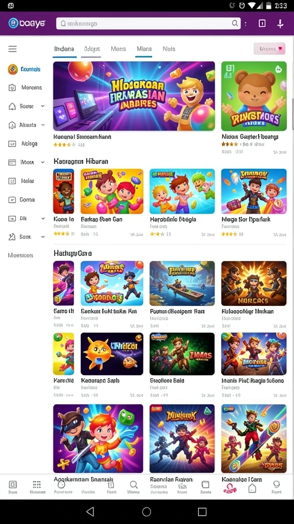 Screenshot memperlihatkan mode permainan yang seru dan menarik.