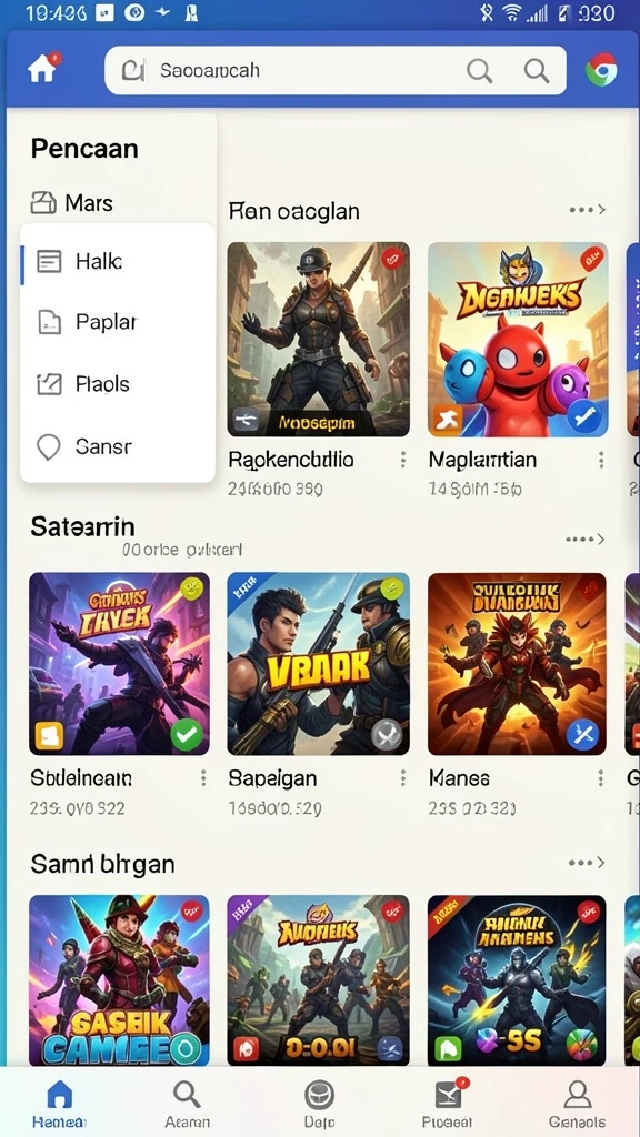 Karakter unik dengan kemampuan khusus di setiap level.