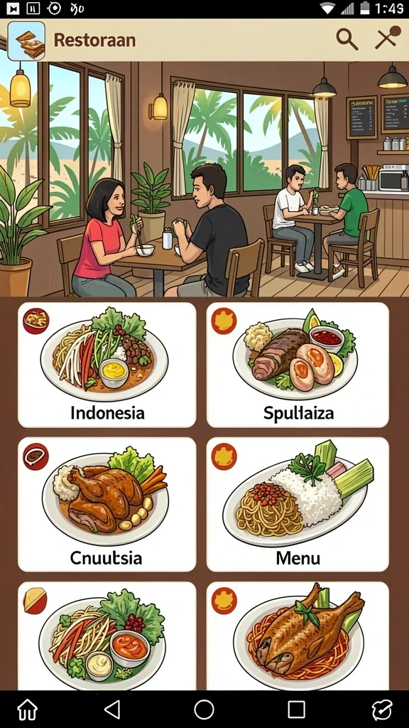 Tampilan antarmuka yang menarik dan user-friendly.