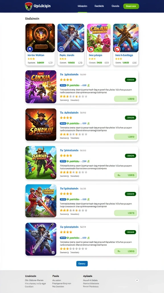Tangkapan layar dari menu utama TURBO78.