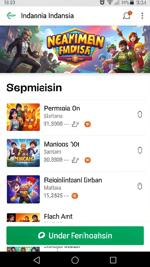 Tampilan awal yang intuitif dan ramah pengguna.
