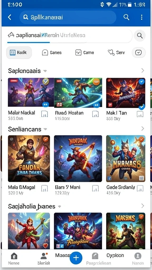 Beragam permainan kartu yang menarik.